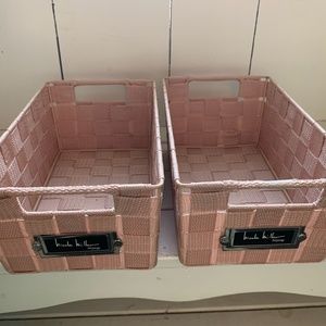 Set of 2 storage baskets by Nicole Miller Home